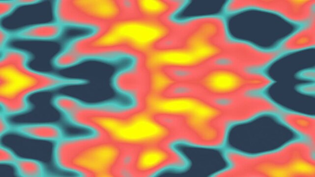 Abstract image with a repeating pattern of soft, blurred, colorful shapes