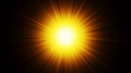 Obraz premium 光、後光、太陽な背景素材（オレンジ）