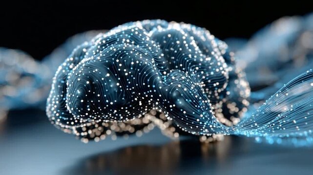 Brain Network Visualization: A luminous, interconnected network of neural pathways, evoking the complexity and sophistication of the human brain.