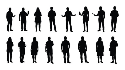 A group of people standing in various poses