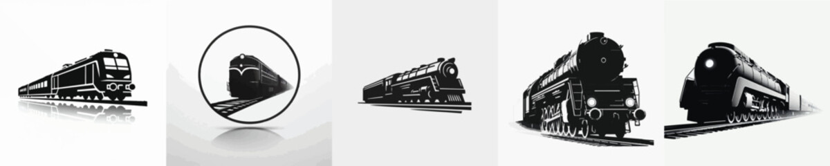 Vector silhouette of train © FirdianKrisna