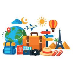 travel concept vector illustration design © MDMONIR