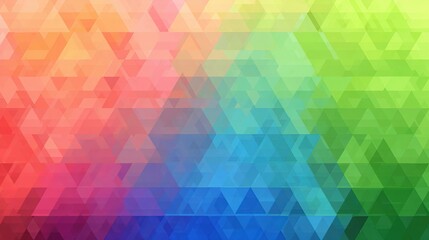 Fototapeta premium Vibrant seamless triangle gradient mosaic pattern