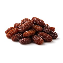 Obraz premium Premium Raisins Isolated on White Background – Natural Dried Grapes Healthy Snack Minimal Food Photography