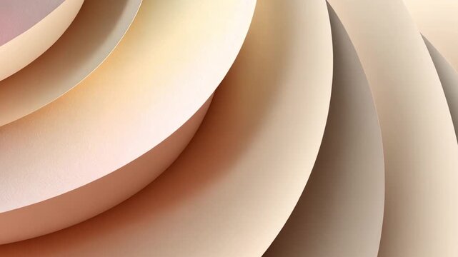 Soft Curved Layers in Earthy Tones and Smooth Gradients