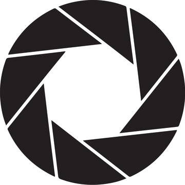 Camera shutter icon vector