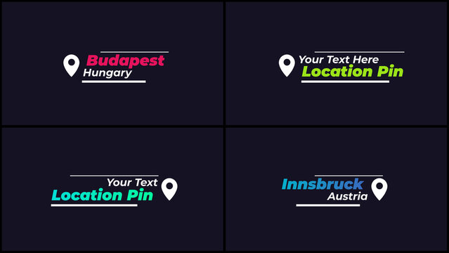 Modern Travel Location Pin Identity