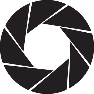 Camera shutter icon vector
