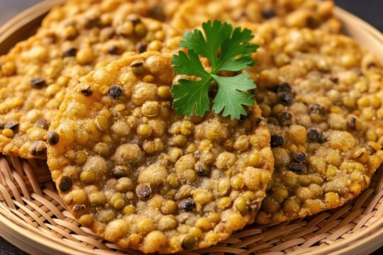 Rustic and Savory Indian Snack Platter Crispy Mathri or Chakli W