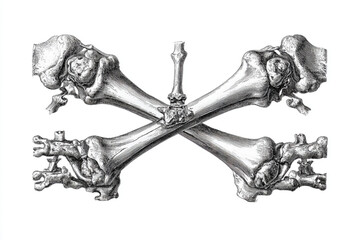 Vintage medical anatomy illustration, scientific engraving of human anatomy