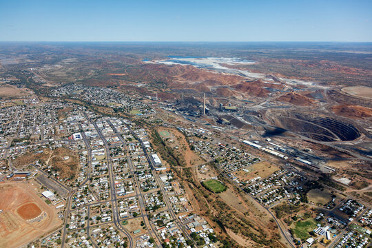 Aerial view of Mount Isa
