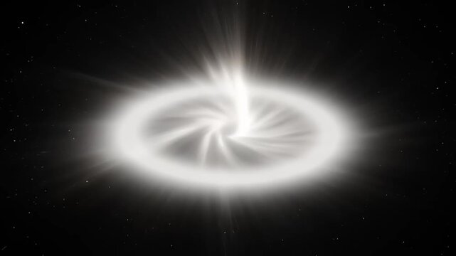 Swirling Galaxy Formation in Deep Space.