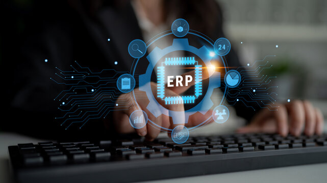 Enterprise Resource Planning (ERP) system for business process management. This ERP software solution integrates core business functions for efficiency. Motif