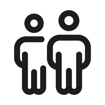 Clone Line Icon. Professional minimalist symbol designed as a premium vector line icon for replication, duplication, and mirroring processes