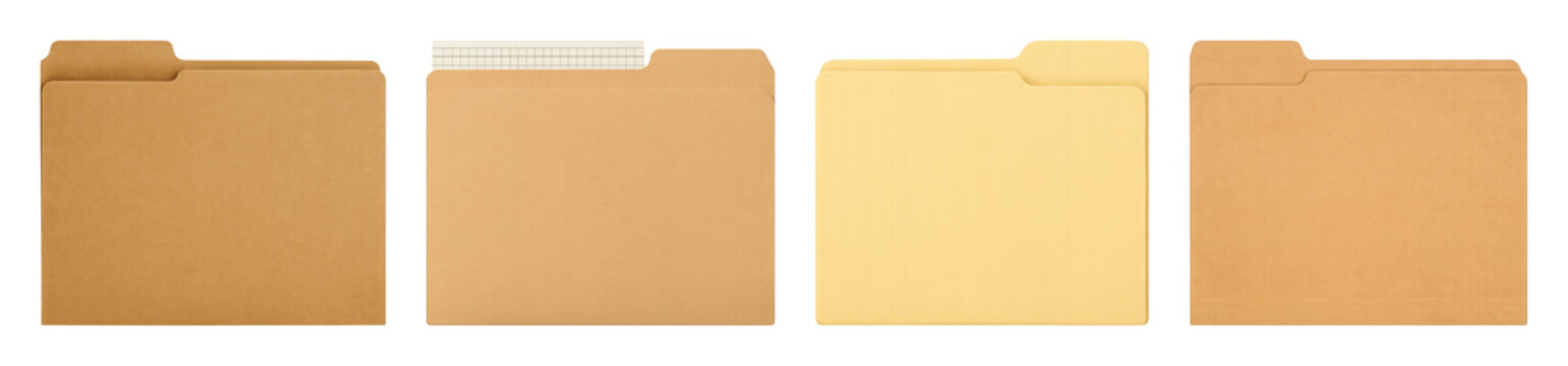 PNG Assorted file folders collection on transparent background