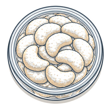 putri salju, snow cookies