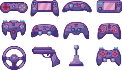 Minimalist gamepad illustration for gamer and streamer branding design vector © Buddhadeb