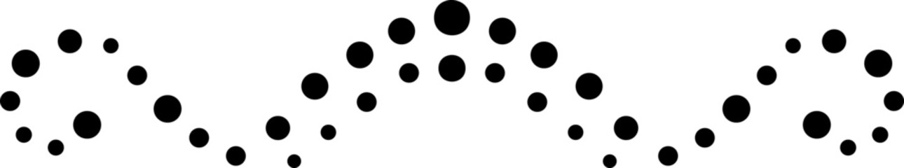 Dotted Divider Wavy Border