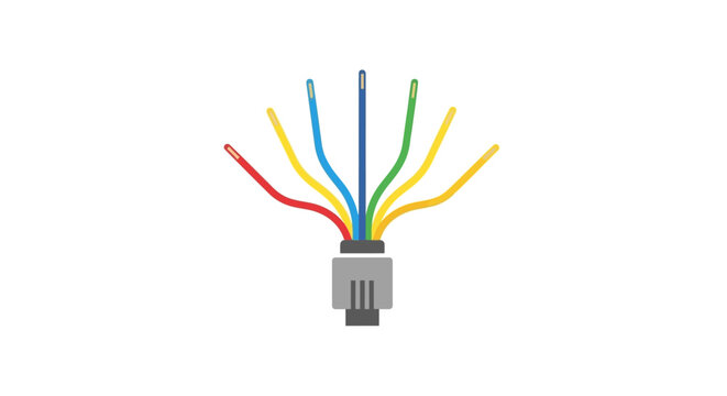 Ethernet Cable Connector Closeup.