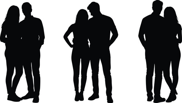 Couple Silhouette Collection &ndash; Romantic & Affectionate Poses