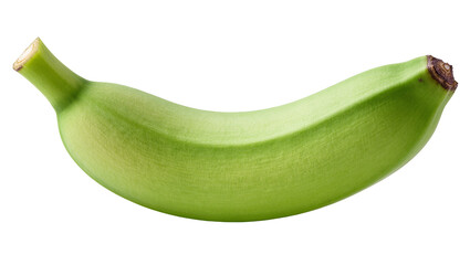 Isolated green banana fruit, unripe and fresh, healthy natural tropical food ingredient © Vetle