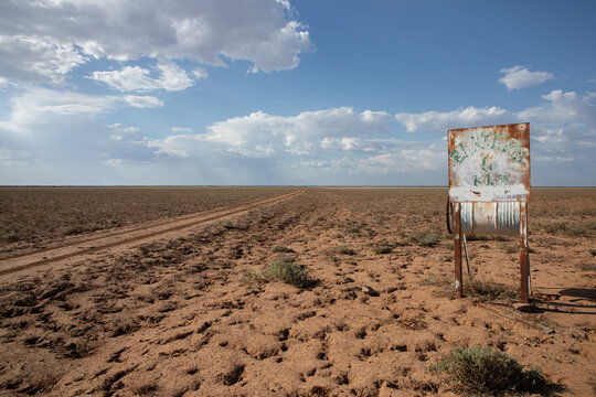 Remote mailbox on a dirt road
