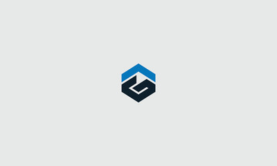 Abstract logo design featuring a geometric shape and letter g © Designer996