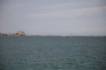 Obraz premium The Mediteranian Sea, Bad Weather, Clouds