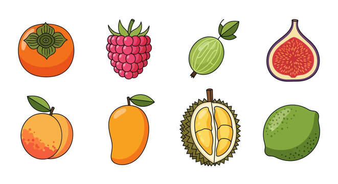 Vibrant assortment of fresh fruits