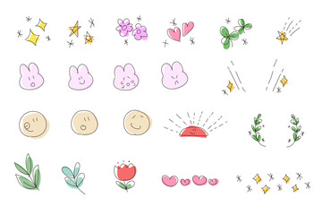 ゆるかわいい手書きイラスト素材集 © aya