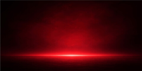 A dark red abstract background features a dynamic pattern of glowing motion rays and light waves, creating a high-energy technology illustration with deep color textures and black space © alien