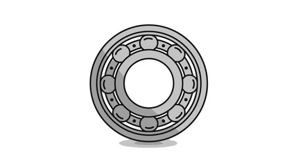Simple Ball Bearing Illustration for Mechanical Design