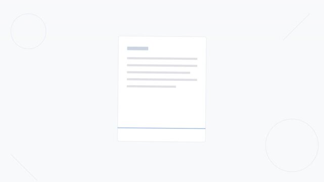 Document Review Process with Green Stamp Animation.