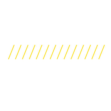 Diagonal yellow lines pattern on white background, abstract graphic resource for backgrounds or textures, parallel lines, graphic design, top view