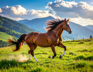 horse in the field