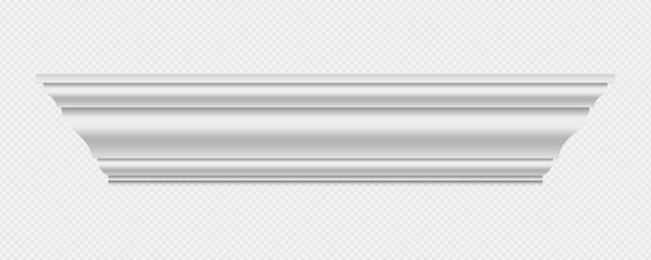 Classic Decorative Wall and Ceiling Molding Set – Elegant Crown Molding, Baseboard, and Architectural Trim Vector Collection © gzba