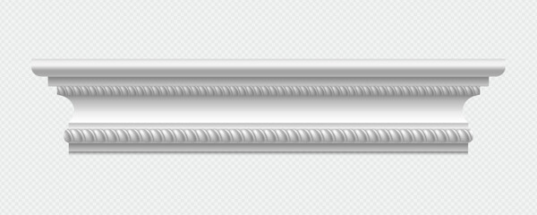 Classic Decorative Wall and Ceiling Molding Set – Elegant Crown Molding, Baseboard, and Architectural Trim Vector Collection © gzba