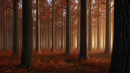 Fototapeta premium autumn in the forest