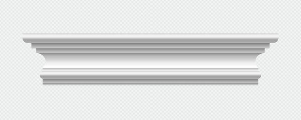 Classic Decorative Wall and Ceiling Molding Set – Elegant Crown Molding, Baseboard, and Architectural Trim Vector Collection © gzba