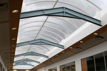 Fototapeta premium Construction shapes and beams used for strength in buildings