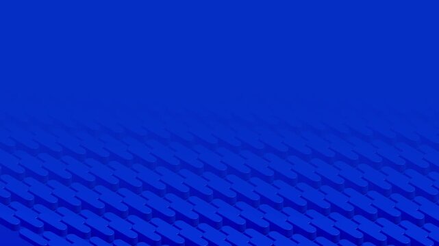 Cinematic Blue Isometric Monolith Grid 4K Seamless Loop
