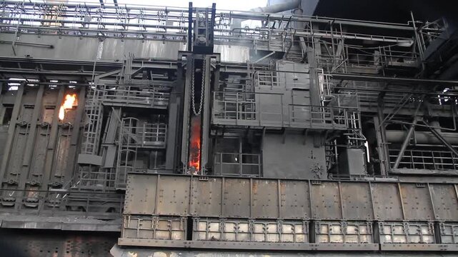 Coke oven plant on a steelworks in the UK. Now decommissioned.