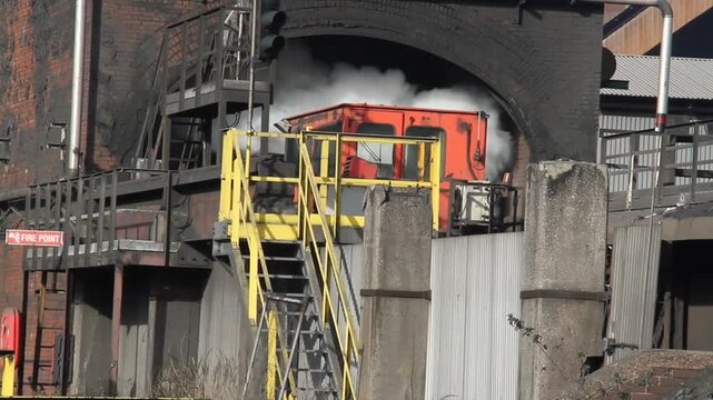 Coke oven plant on a steelworks in the UK. Now decommissioned.