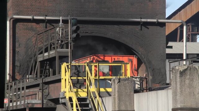 Coke oven plant on a steelworks in the UK. Now decommissioned.