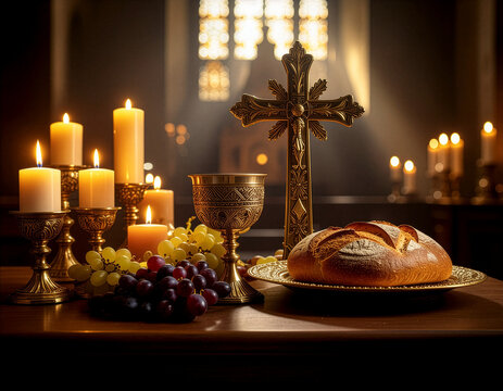 Ein Kirchenaltar
