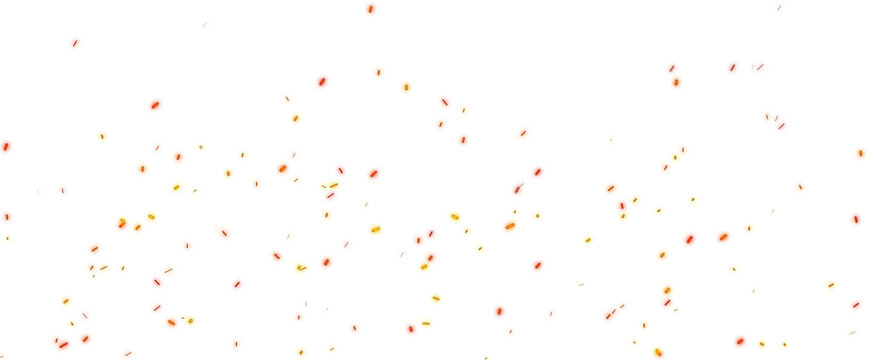 Glowing orange yellow fire sparks embers burning particles flying floating on transparent background overlay bokeh hot flame bonfire explosion energy cinematic effect design elements PNG