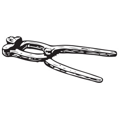 Bushcraft Pliers Illustration Off Grid Survival Multi Tool Camping Repair Equipment