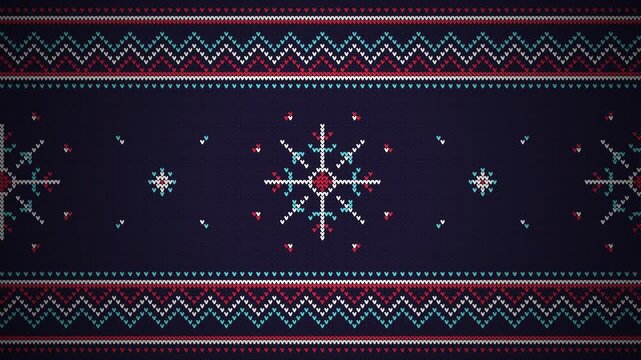 Sweater Knitted Pattern Background 4K Seamless Loop