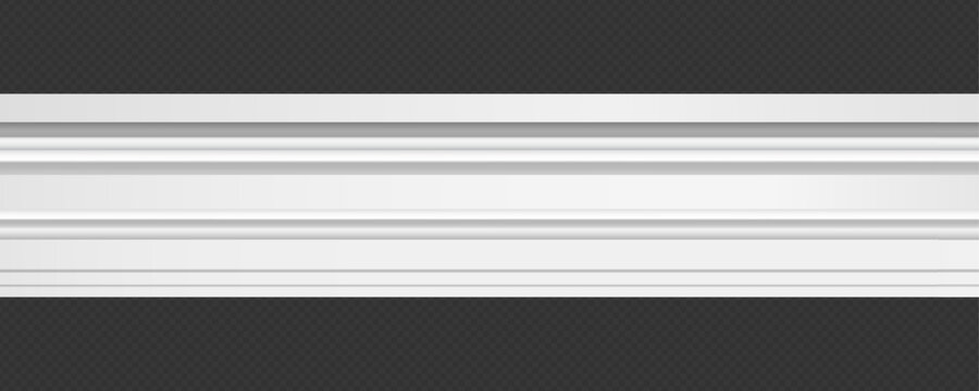 Classic Decorative Wall and Ceiling Molding Set &ndash; Elegant Crown Molding, Baseboard, and Architectural Trim Vector Collection
