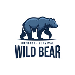 Obraz premium This striking image features a bold bear, symbolizing strength and resilience, perfect for outdoor adventure themes, survival gear, or wildlife-related projects.